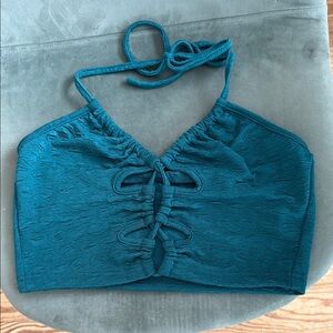 Teal Halter Top